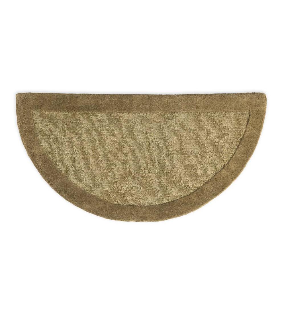 Plow & Hearth Wool Rugs Indoor Living Madrid Banded Wool Hearth Rug