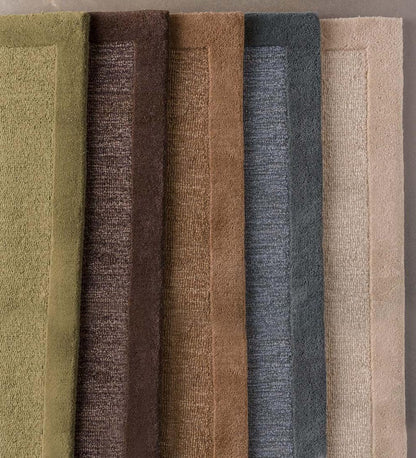 Plow & Hearth Wool Rugs Indoor Living Madrid Banded Wool Hearth Rug