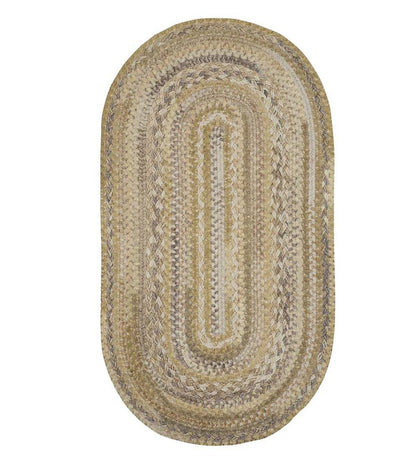 Plow & Hearth Wool Rugs Indoor Living Oval Riverview Wool Blend Braided Rug