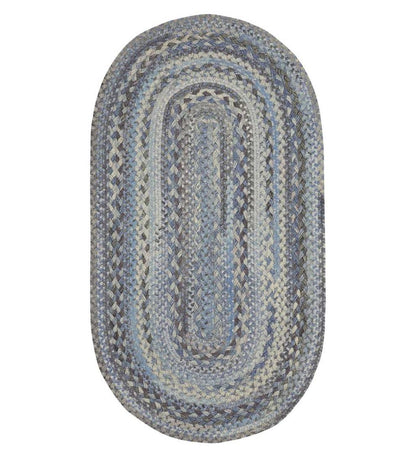Plow & Hearth Wool Rugs Indoor Living Oval Riverview Wool Blend Braided Rug