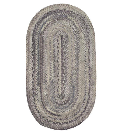 Plow & Hearth Wool Rugs Indoor Living Oval Riverview Wool Blend Braided Rug