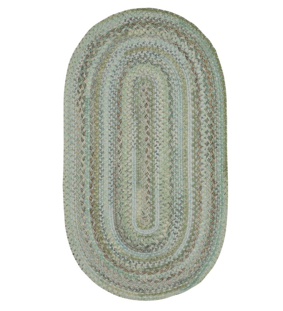 Plow & Hearth Wool Rugs Indoor Living Oval Riverview Wool Blend Braided Rug