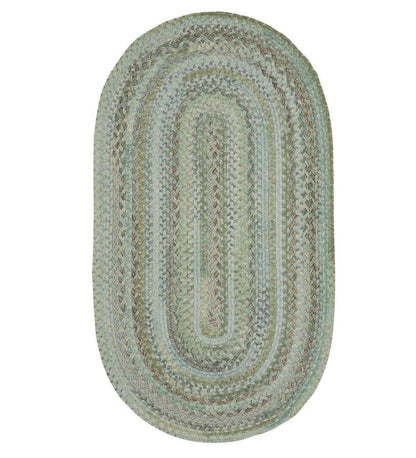 Plow & Hearth Wool Rugs Indoor Living Oval Riverview Wool Blend Braided Rug
