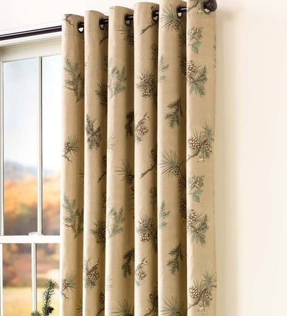 Plow & Hearth Insulated Curtains Indoor Living Thermalogic&Trade; Insulated Peaceful Pine Grommet-Top Curtains