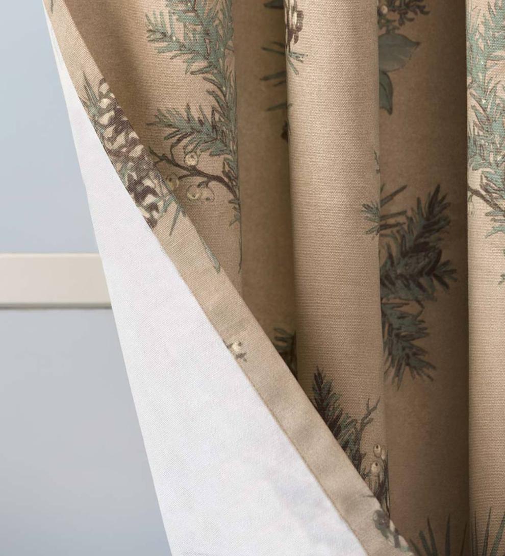 Plow & Hearth Insulated Curtains Indoor Living Thermalogic&Trade; Insulated Peaceful Pine Grommet-Top Curtains