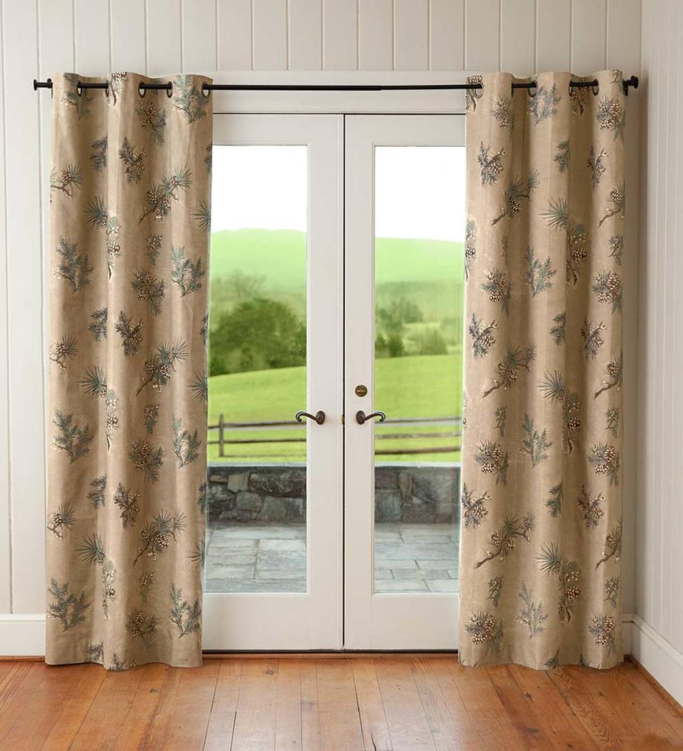 Plow & Hearth Insulated Curtains Indoor Living Thermalogic&Trade; Insulated Peaceful Pine Grommet-Top Curtains