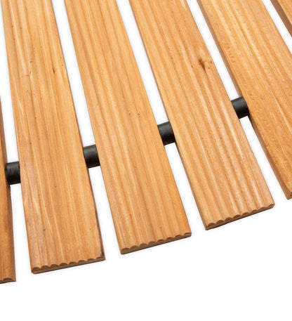 Plow & Hearth Pathways & Stepping Stones Yard & Garden 6'L Roll-Out Curved Hardwood Pathway