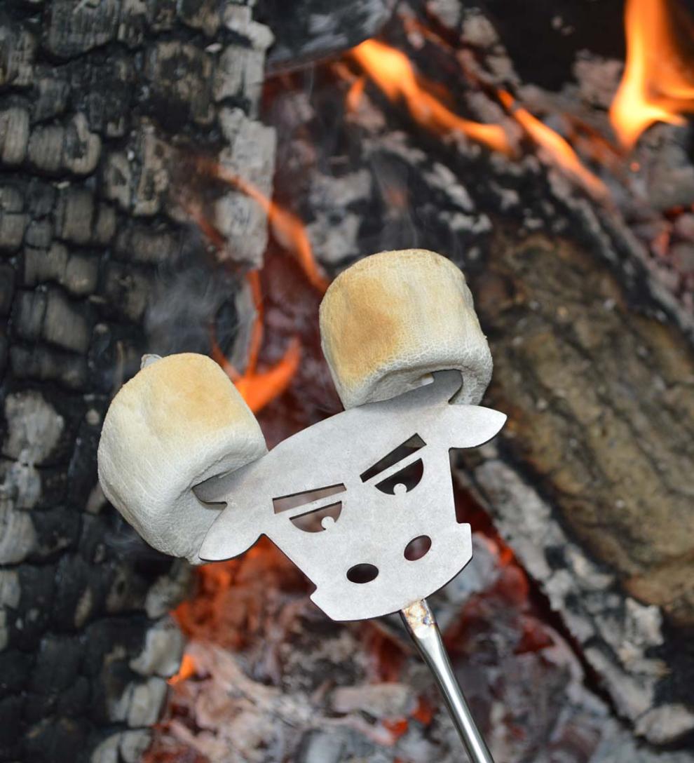 Plow & Hearth Fire Pits Fireplace & Hearth Campfire Fun Pak With Roasting Sticks And S'More Builder