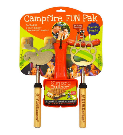 Plow & Hearth Fire Pits Fireplace & Hearth Campfire Fun Pak With Roasting Sticks And S'More Builder