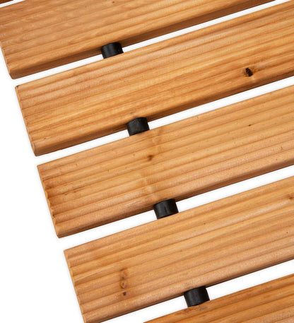 Plow & Hearth Gardenworks® Yard & Garden 6' Portable Roll-Out Straight Hardwood Pathway