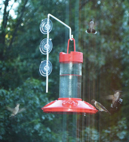 Plow & Hearth Bird Feeders Yard & Garden Dr. Jb'S 16-Ounce Dishwasher-Safe Hummingbird Feeder With Window Hanger