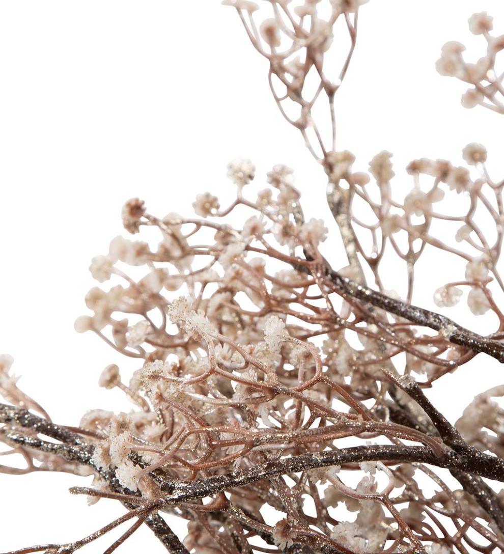 Plow & Hearth Home Accents Indoor Living Indoor/Outdoor Lighted Baby'S Breath Branches, Set Of 2