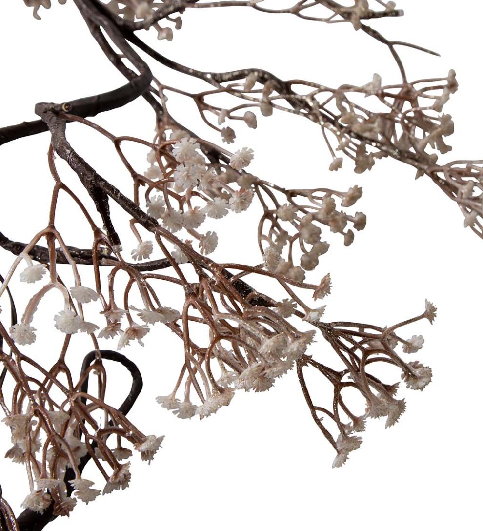 Plow & Hearth Home Accents Indoor Living Indoor/Outdoor Lighted Baby'S Breath Garland With Timer