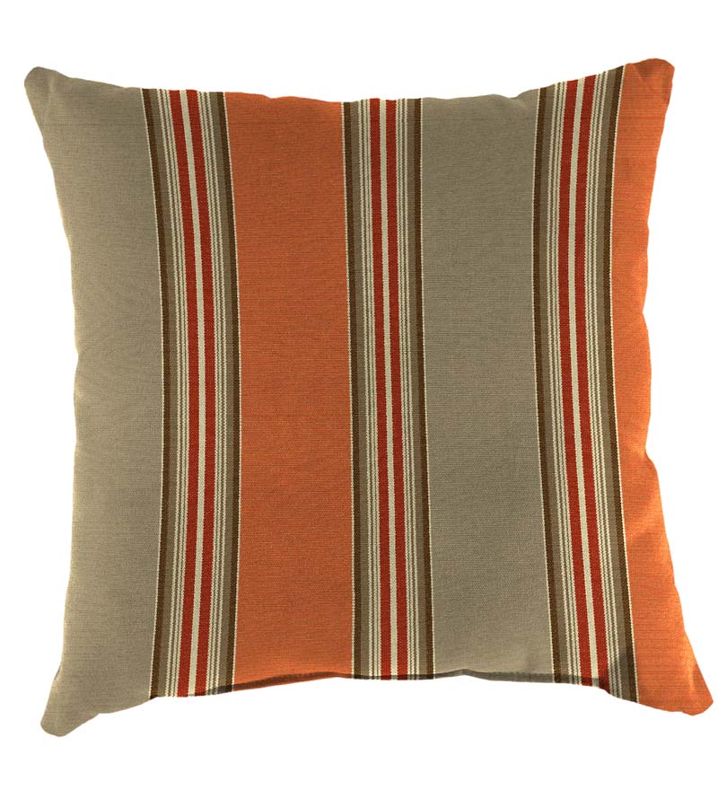 Plow & Hearth Outdoor Furniture Cushions Outdoor Living Sunbrella Throw Pillow, 15" Sq. X 7" - Bandana