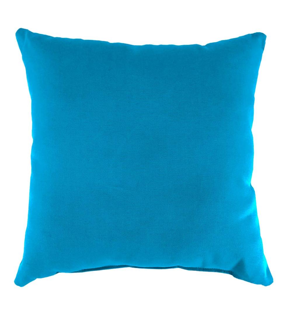 Plow & Hearth Outdoor Furniture Cushions Outdoor Living Sunbrella Throw Pillow, 15" Sq. X 7" - Bandana