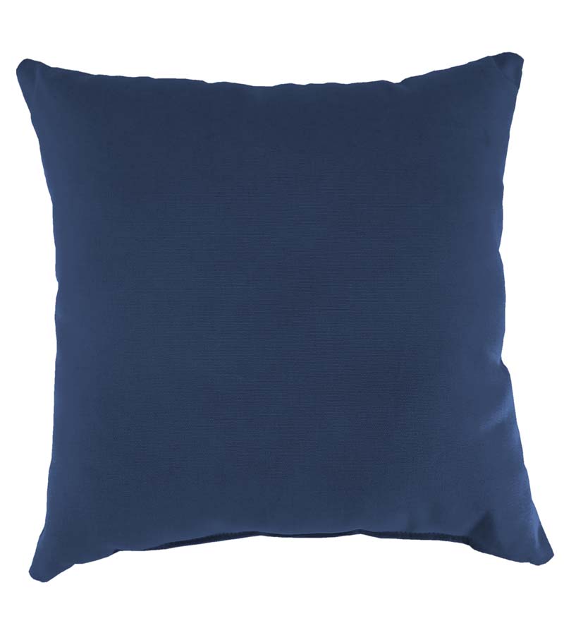 Plow & Hearth Outdoor Furniture Cushions Outdoor Living Sunbrella Throw Pillow, 15" Sq. X 7" - Bandana