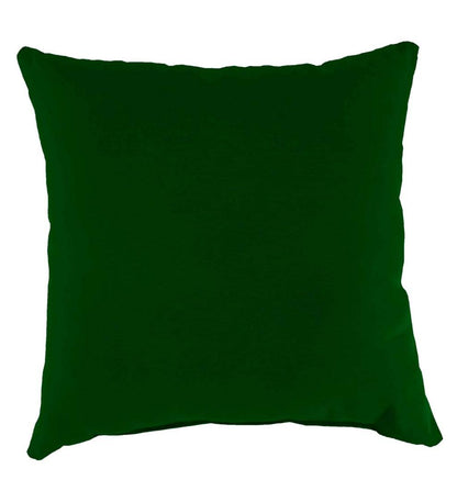 Plow & Hearth Outdoor Furniture Cushions Outdoor Living Polyester Classic Throw Pillow, 22" Sq. X 8" - Forest Green