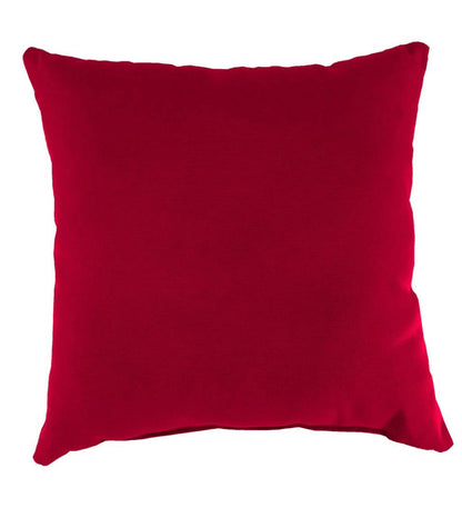 Plow & Hearth Outdoor Furniture Cushions Outdoor Living Polyester Classic Throw Pillow, 22" Sq. X 8" - Forest Green