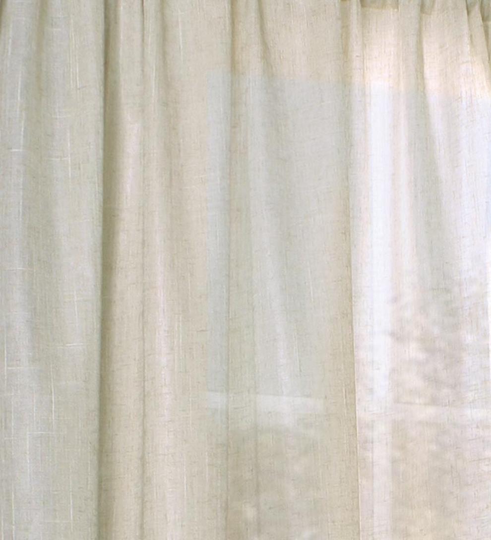Plow & Hearth Insulated Curtains Indoor Living Thermalogic Thermasheer Insulating Rod-Pocket Semi-Sheer Window Curtain Panels