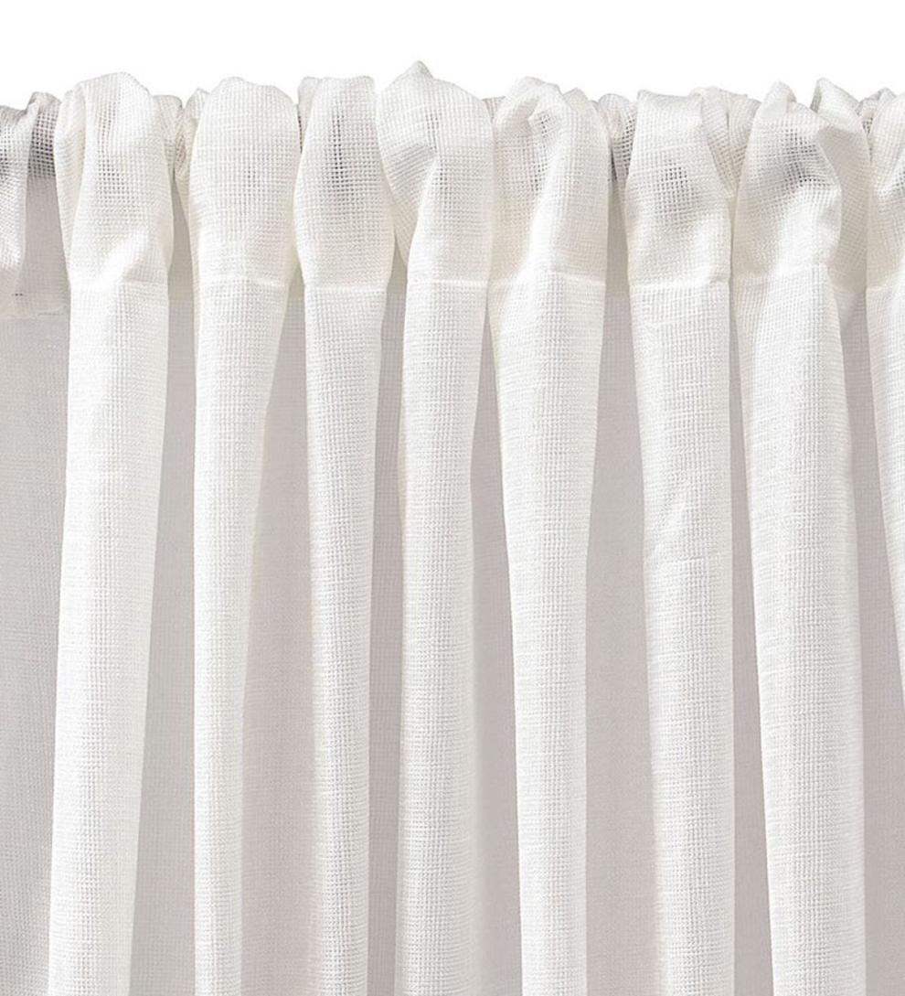 Plow & Hearth Insulated Curtains Indoor Living Thermalogic Thermasheer Insulating Rod-Pocket Semi-Sheer Window Curtain Panels