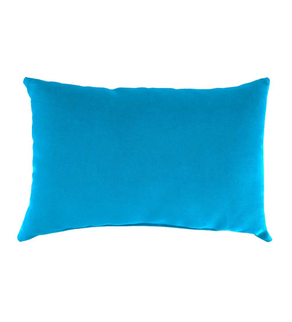 Plow & Hearth Outdoor Furniture Cushions Outdoor Living Sunbrella Lumbar Pillow, 19" X 12" X 5½" - Bandana