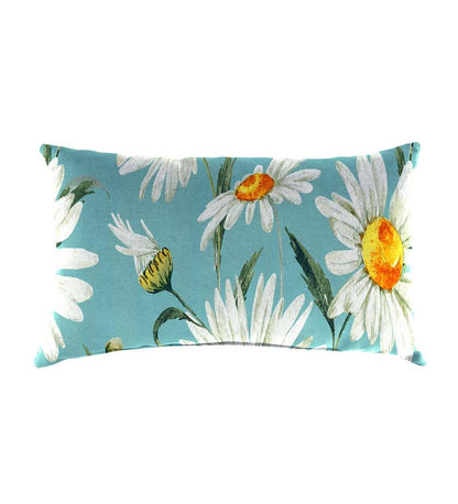 Plow & Hearth Outdoor Furniture Cushions Outdoor Living Polyester Classic Lumbar Pillow, 19" X 12" X 5½" - Rose Garden