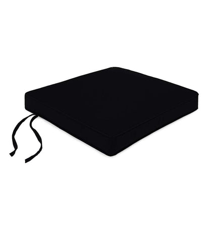 Plow & Hearth Outdoor Furniture Cushions Outdoor Living Deluxe Sunbrella Chair Cushion With Ties, 18½" X 15½" X 2½" - Bandana