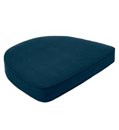 Plow & Hearth Outdoor Furniture Cushions Outdoor Living Sunbrella Chair Cushion With Rounded Back, 17½" X 15½" X 3" - Bandana