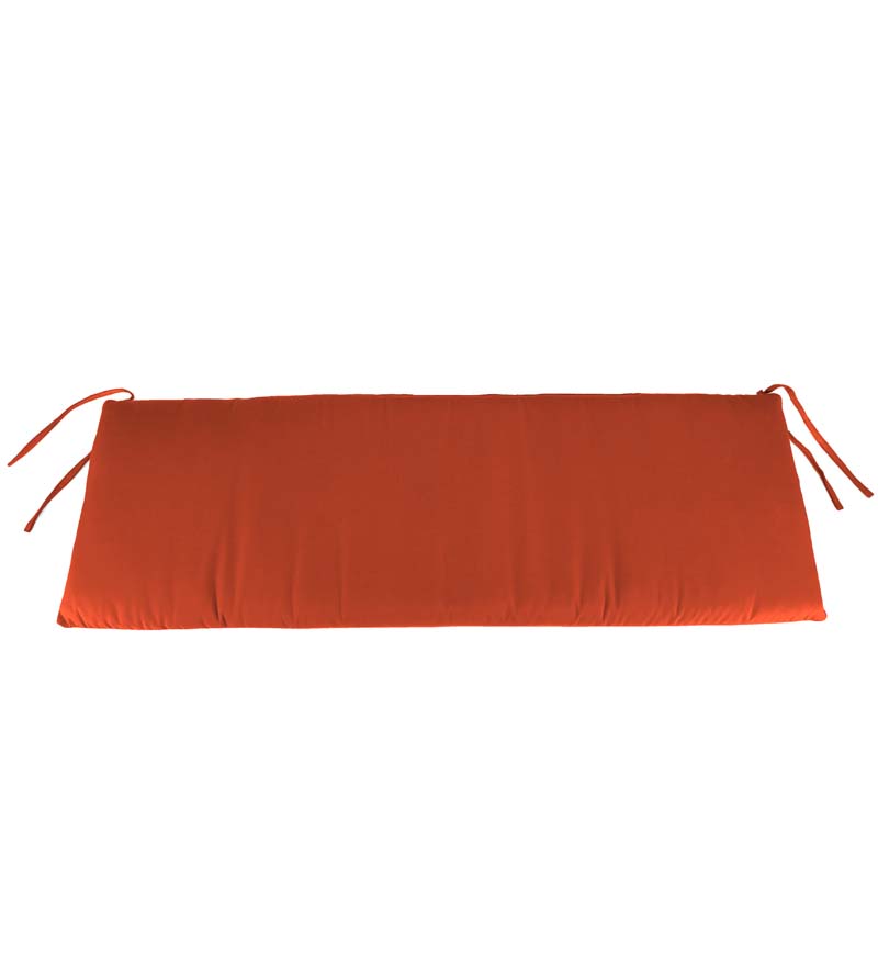 Plow & Hearth Outdoor Furniture Cushions Outdoor Living Sunbrella Classic Swing/Bench Cushion, 36" X 16" X 3" - Bandana