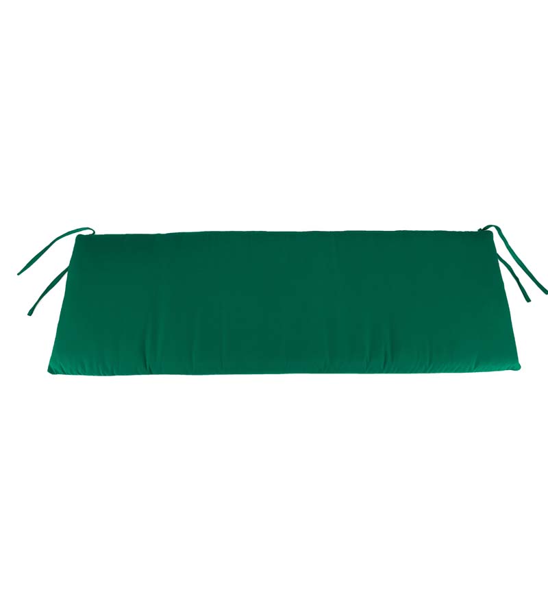 Plow & Hearth Outdoor Furniture Cushions Outdoor Living Sunbrella Classic Swing/Bench Cushion, 36" X 16" X 3" - Bandana