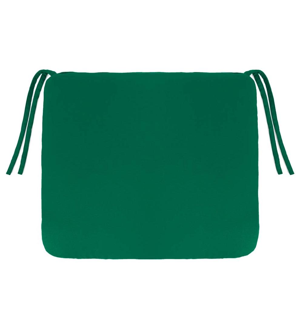 Plow & Hearth Outdoor Furniture Cushions Outdoor Living Sunbrella Classic Chair Cushion With Ties, 18½" X 16½" X 3" - Bandana