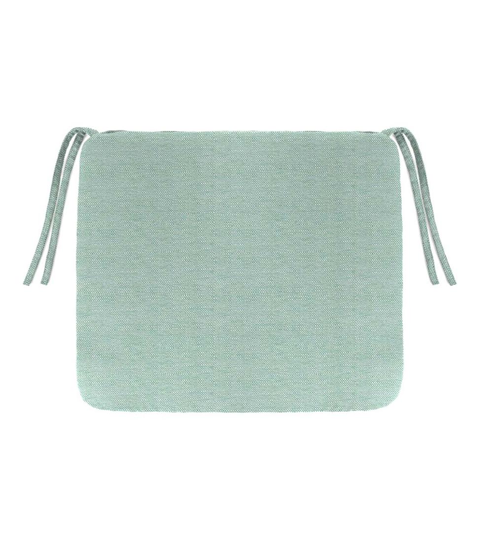 Plow & Hearth Outdoor Furniture Cushions Outdoor Living Sunbrella Classic Chair Cushion With Ties, 18½" X 16½" X 3" - Bandana