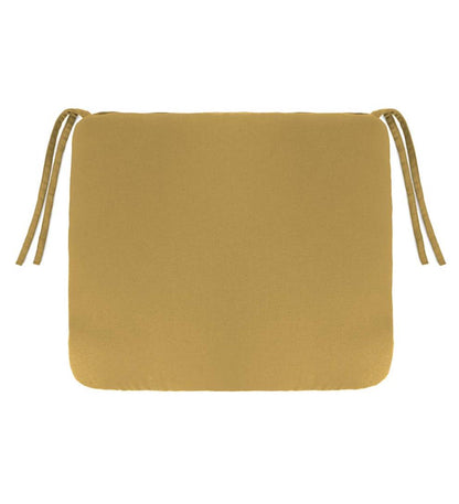 Plow & Hearth Outdoor Furniture Cushions Outdoor Living Polyester Classic Chair Cushions With Ties, 18½"X 16½"X 3" - Forest Green