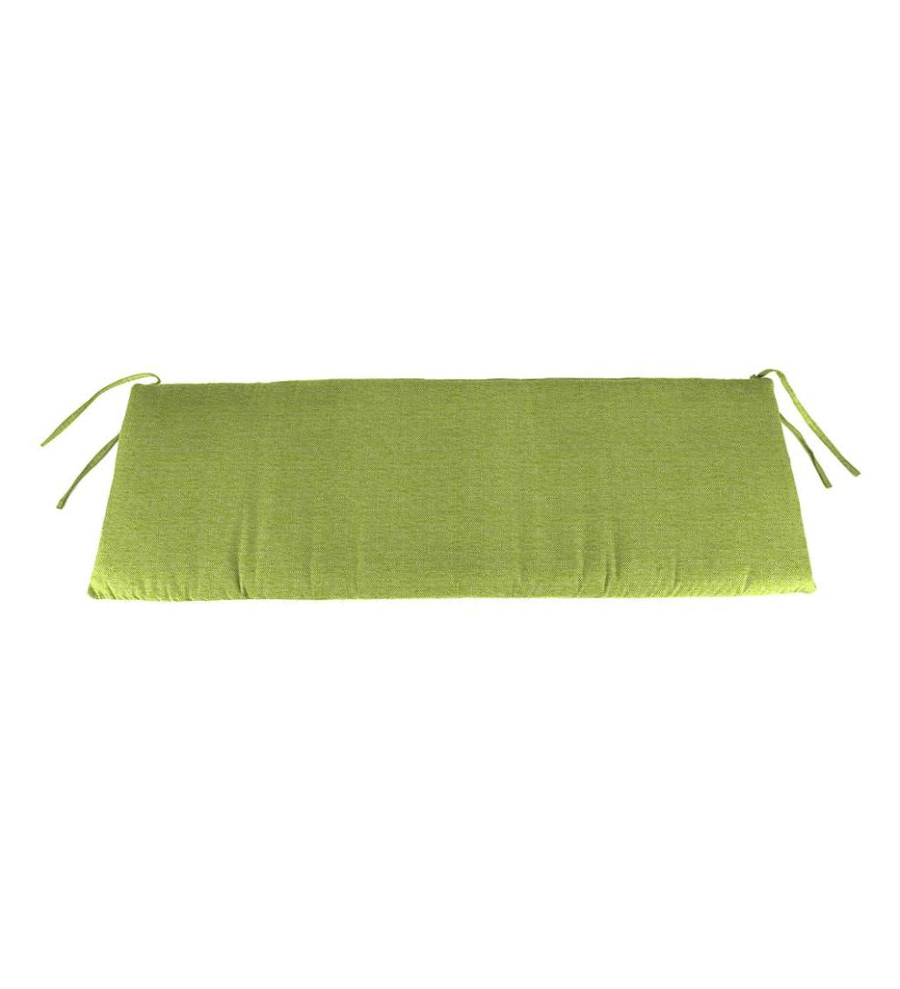 Plow & Hearth Outdoor Furniture Cushions Outdoor Living Sunbrella Classic Swing/Bench Cushion, 41" X 17" X 3" - Bandana