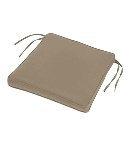 Plow & Hearth Outdoor Furniture Cushions Outdoor Living Deluxe Sunbrella Square Cushion With Ties 18½" X 17½" X 3" - Bandana