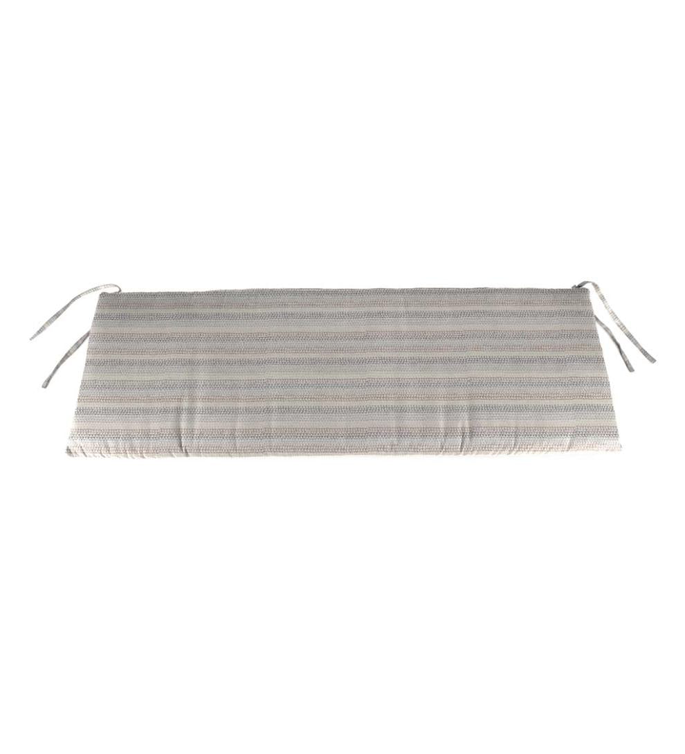 Plow & Hearth Outdoor Furniture Cushions Outdoor Living Sunbrella Classic Swing/Bench Cushion, 54" X 18½" X 3" - Bandana