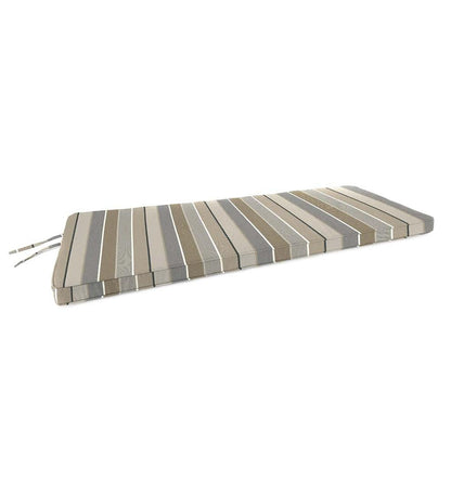Plow & Hearth Outdoor Furniture Cushions Outdoor Living Sunbrella Swing/Bench Cushion With Ties, 53" X 18½" X 3" - Bandana