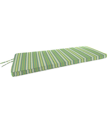 Plow & Hearth Outdoor Furniture Cushions Outdoor Living Sunbrella Rounded Swing/Bench Cushion, 41¾" X 18¾" X 3" - Bandana