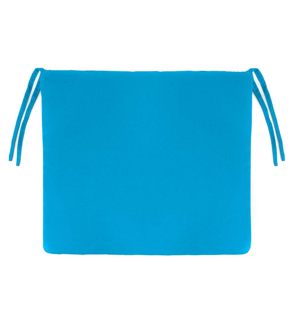 Plow & Hearth Outdoor Furniture Cushions Outdoor Living Sunbrella Chair And Adirondack Seat Cushion With Ties, 20½" X 19" X 2½" - Bandana