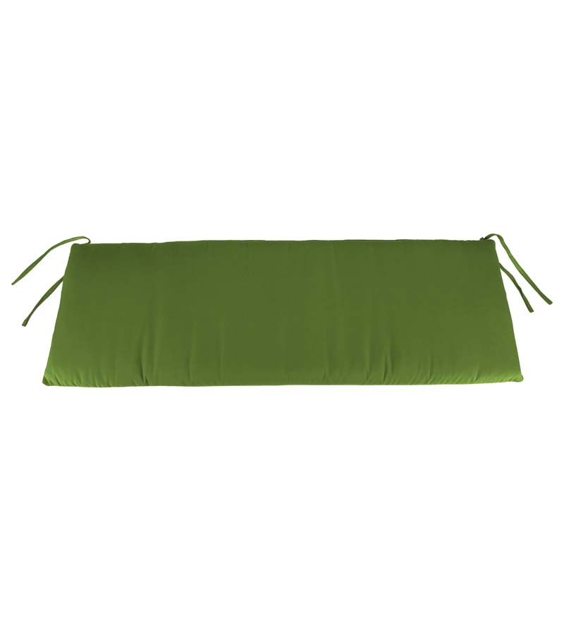 Plow & Hearth Outdoor Furniture Cushions Outdoor Living Sunbrella Classic Swing/Bench Cushion, 48" X 19" X 3" - Aqua