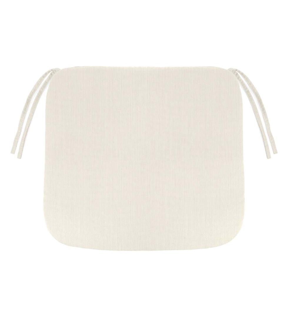 Plow & Hearth Outdoor Furniture Cushions Outdoor Living Polyester Classic Chair Cushion With Ties, 19½" X 19" X 3" - Forest Green