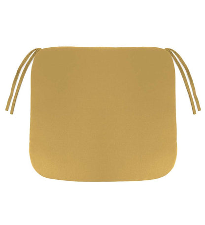 Plow & Hearth Outdoor Furniture Cushions Outdoor Living Polyester Classic Chair Cushion With Ties, 19½" X 19" X 3" - Forest Green