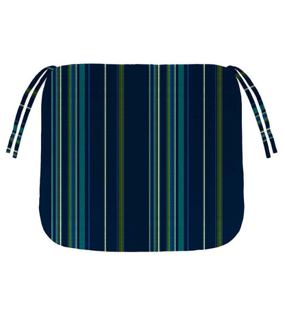 Plow & Hearth Outdoor Furniture Cushions Outdoor Living Sunbrella Chair Cushion With Ties, 19½"X 19"X 3" - Bandana