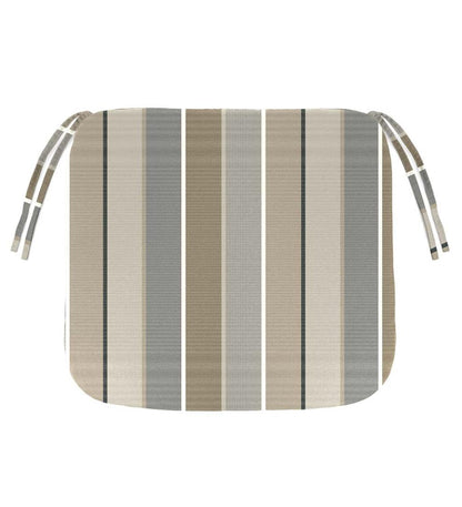 Plow & Hearth Outdoor Furniture Cushions Outdoor Living Sunbrella Chair Cushion With Ties, 19½"X 19"X 3" - Bandana