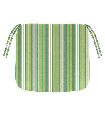 Plow & Hearth Outdoor Furniture Cushions Outdoor Living Sunbrella Chair Cushion With Ties, 19½"X 19"X 3" - Bandana
