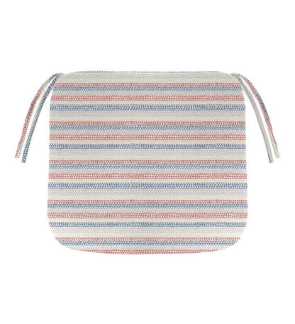 Plow & Hearth Outdoor Furniture Cushions Outdoor Living Sunbrella Chair Cushion With Ties, 19½"X 19"X 3" - Bandana