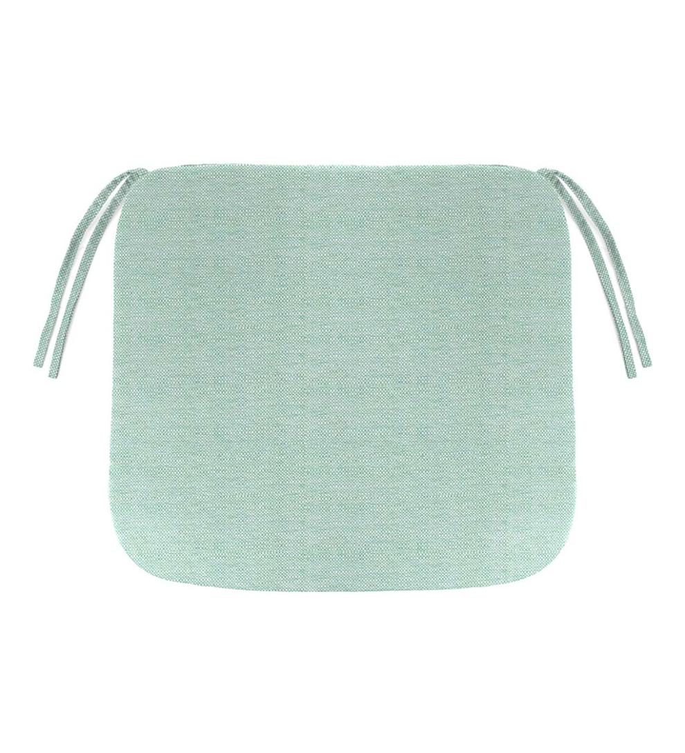 Plow & Hearth Outdoor Furniture Cushions Outdoor Living Sunbrella Chair Cushion With Ties, 19½"X 19"X 3" - Bandana