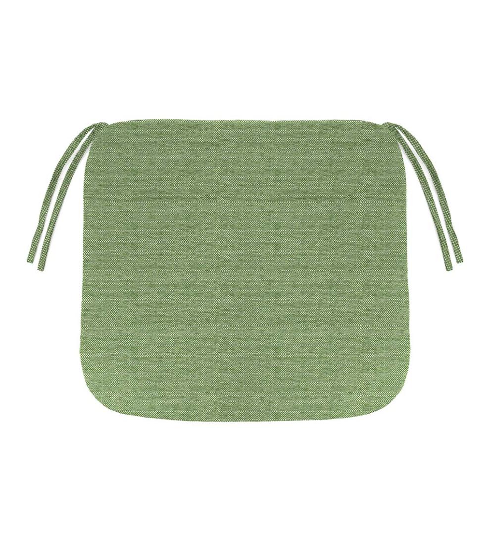 Plow & Hearth Outdoor Furniture Cushions Outdoor Living Sunbrella Chair Cushion With Ties, 19½"X 19"X 3" - Bandana