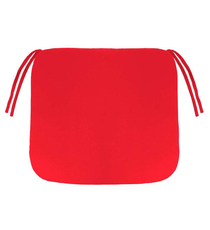 Plow & Hearth Outdoor Furniture Cushions Outdoor Living Sunbrella Chair Cushion With Ties, 19½"X 19"X 3" - Bandana