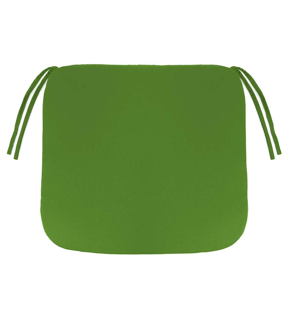 Plow & Hearth Outdoor Furniture Cushions Outdoor Living Sunbrella Chair Cushion With Ties, 19½"X 19"X 3" - Bandana